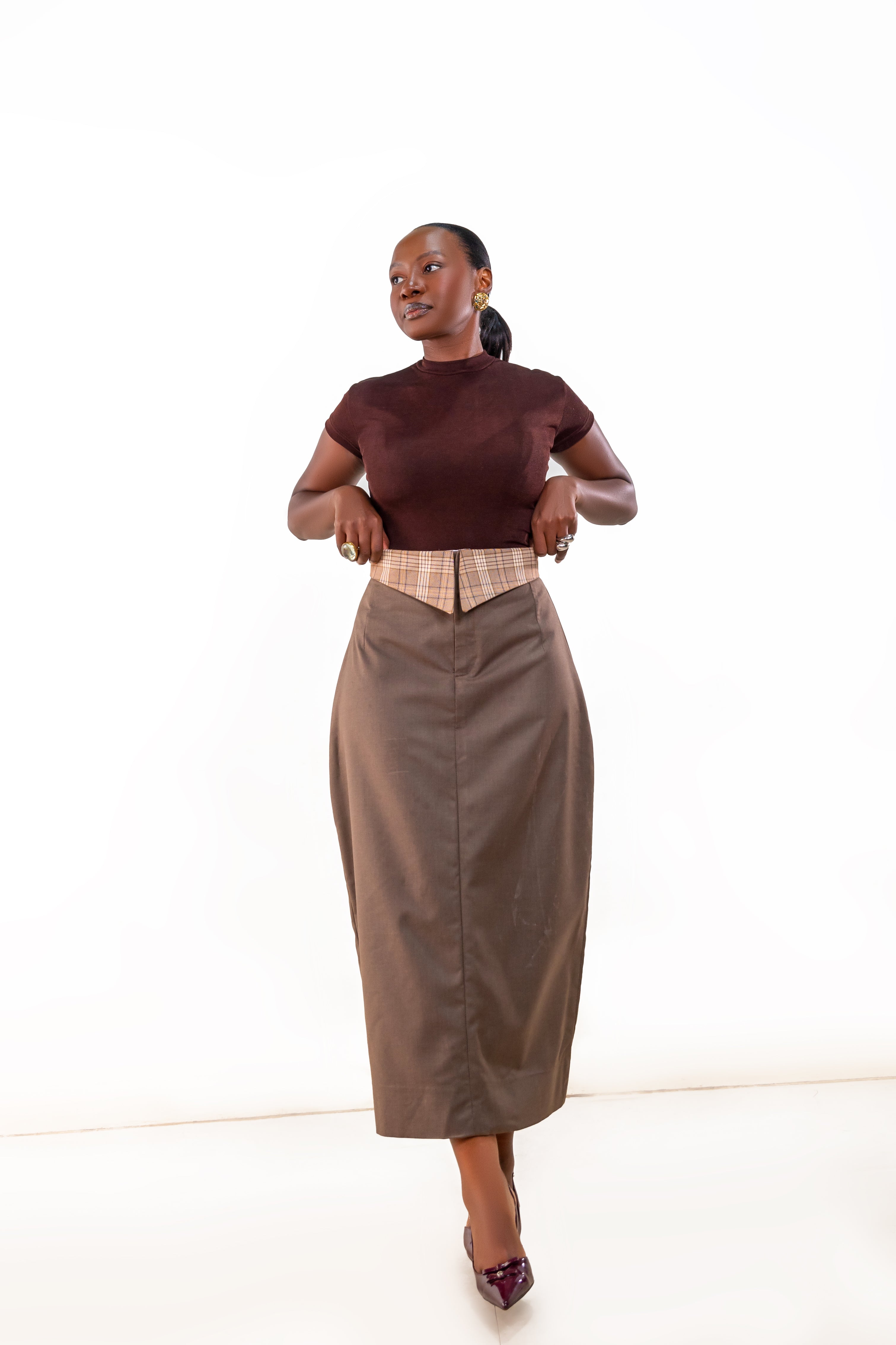 NOOR MIDI SKIRT